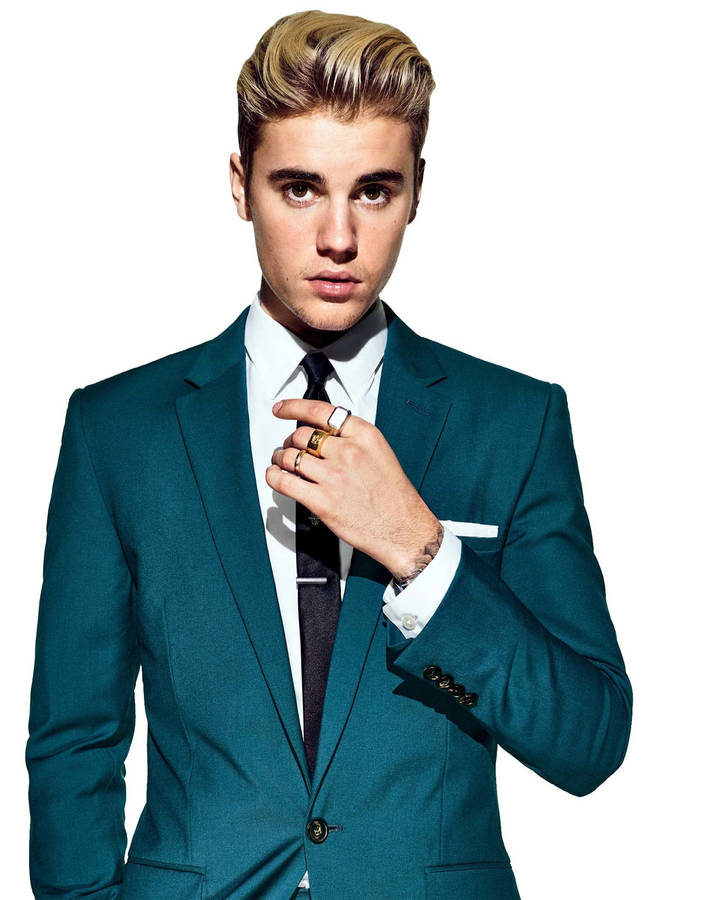 Justin Bieber In Sexy Suit Wallpaper