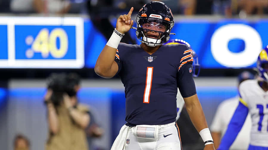 Justin Fields 1920 X 1080 Wallpaper
