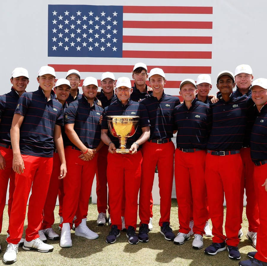 Justin Leonard With Trophy Wallpaper