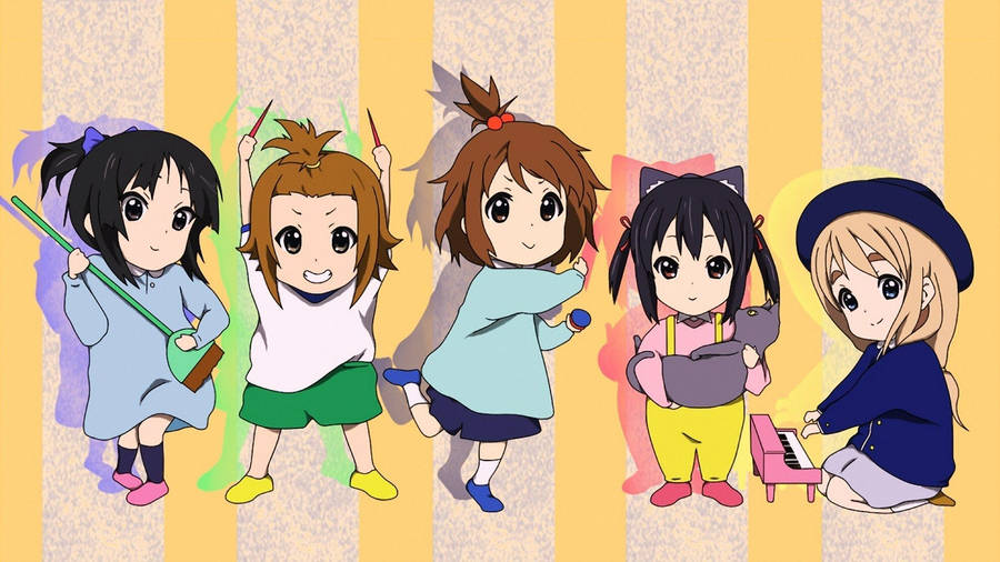 K-on Mini Children Character Wallpaper