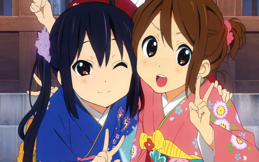 K-on Yui And Azusa Wallpaper