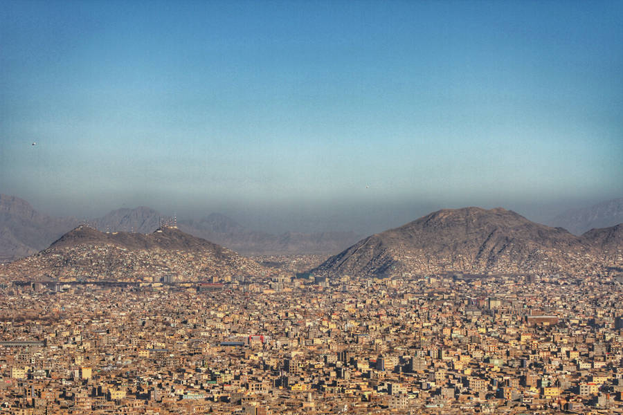 Kabul City Aerial View Wallpaper