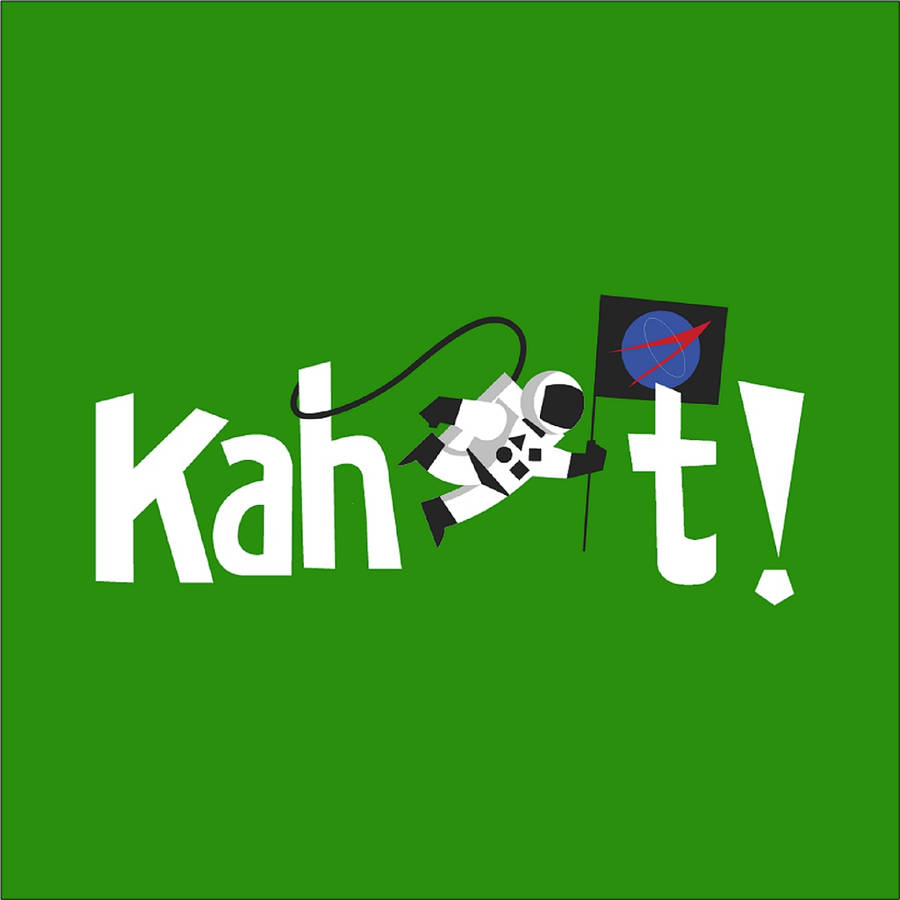 Kahoot Space Green Logo Wallpaper