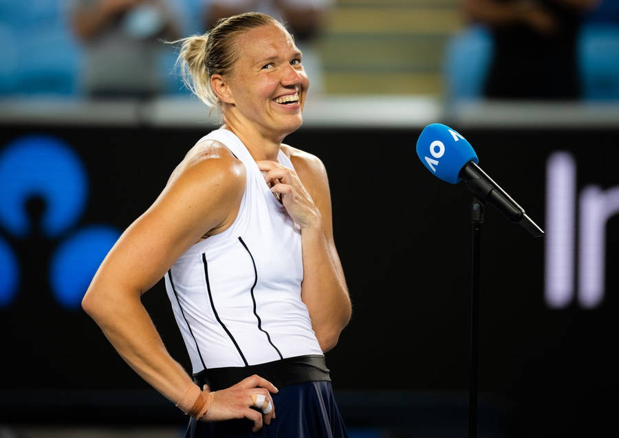 Kaia Kanepi After-match Interview Wallpaper