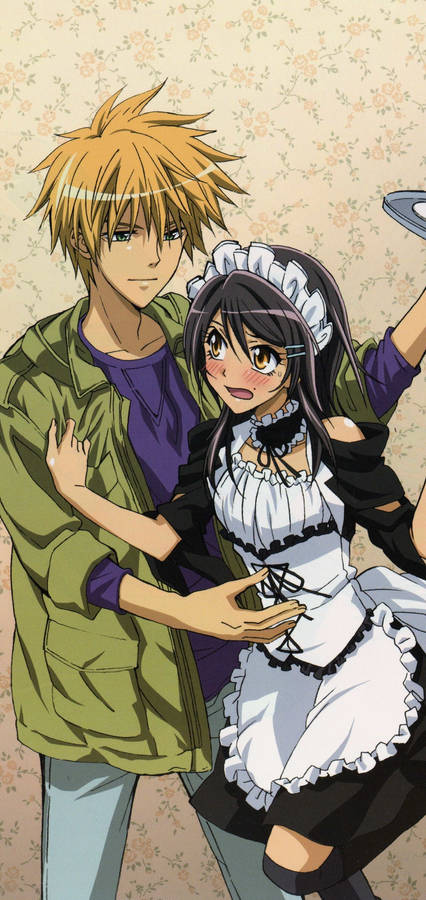 Kaichou Wa Maid Sama Blushing Misaki Wallpaper