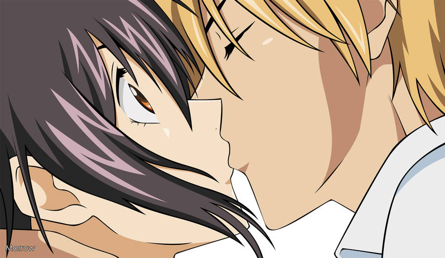 Kaichou Wa Maid Sama Usui Misaki Kiss Wallpaper