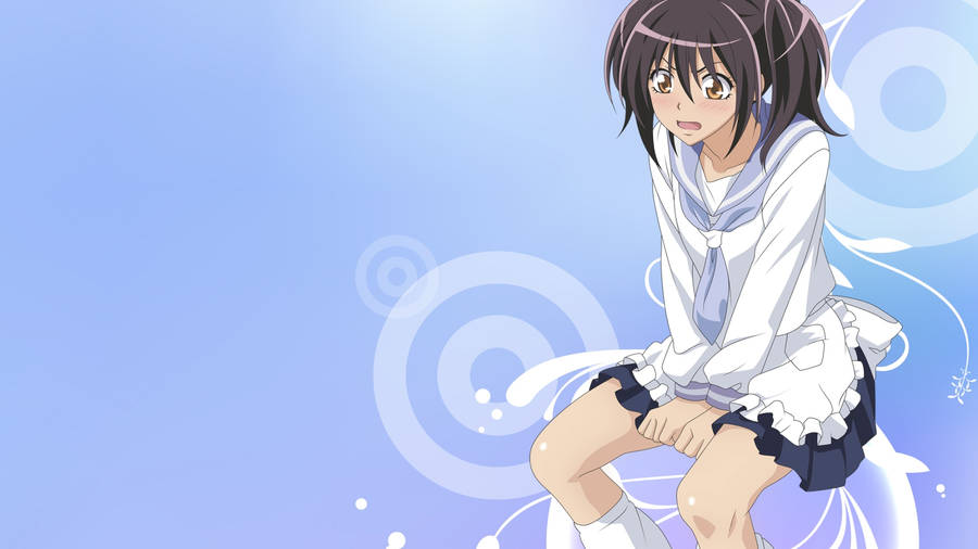 Kaichou Wai Maid Sama Blue Art Wallpaper