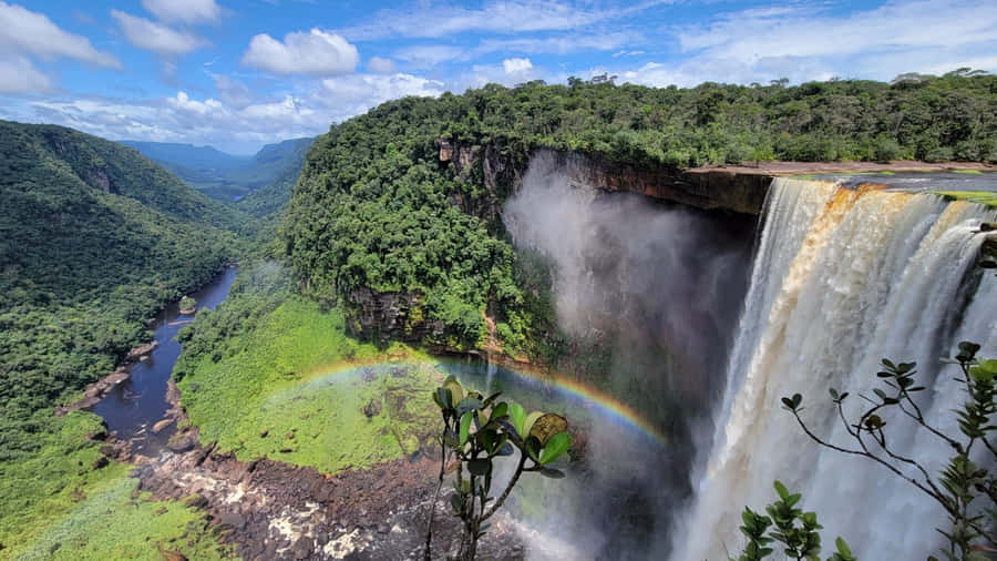 Kaieteur Falls Rainbow Guyana Wallpaper