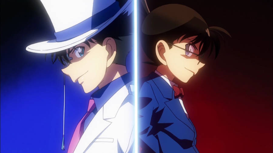 Kaitou Kid With Detective Conan Wallpaper