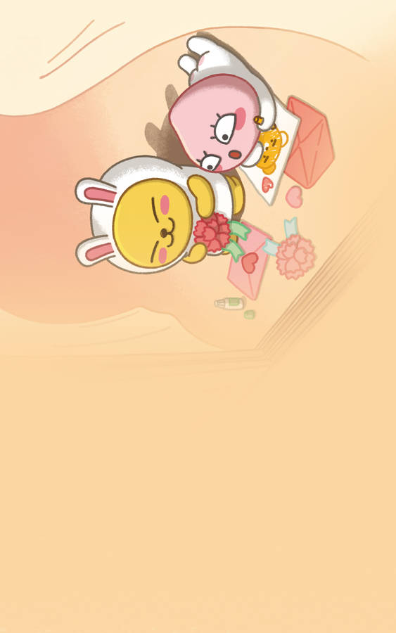 Kakao Friends Muzi And Apeach Wallpaper