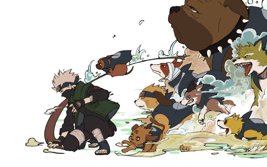 Kakashi Ninja Anime Dogs Wallpaper