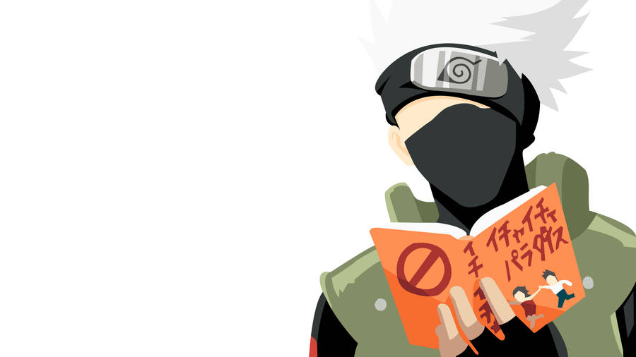 Kakashi Reading Book Wallpaper