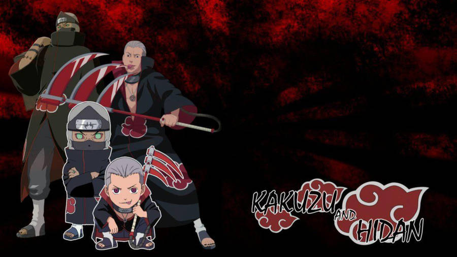 Kakuzu And Hidan Akatsuki With Chibi Wallpaper