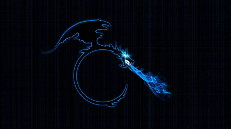 Kali Linux Blue Flames Wallpaper