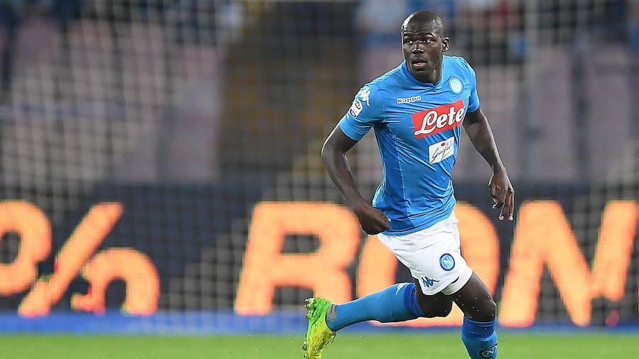 Kalidou Koulibaly Blue Wallpaper