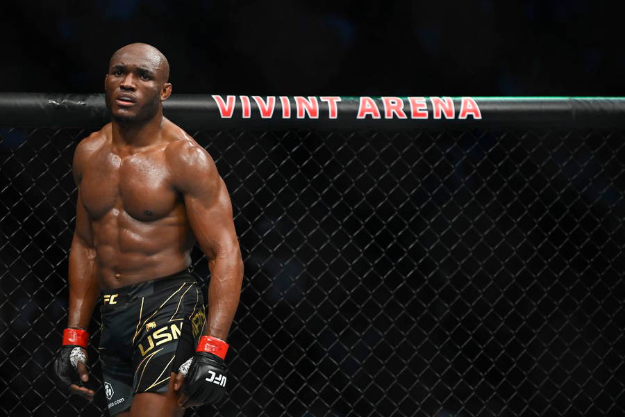 Kamaru Usman Vivint Arena Wallpaper