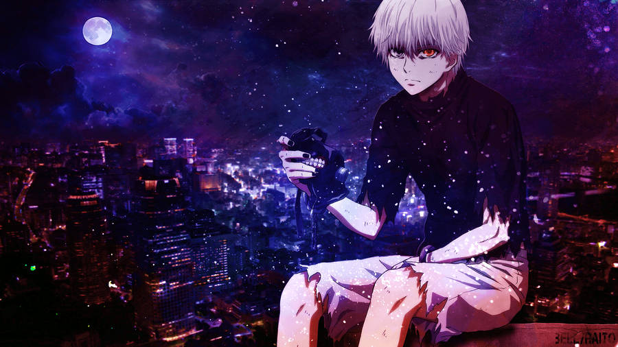 Kaneki Ken Night Moon Wallpaper