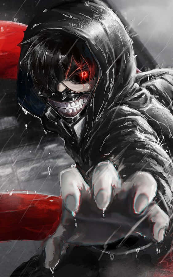 Kaneki Ken Unleashing His Ghoul Power Wallpaper