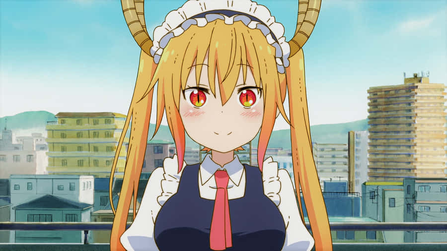 Kanna Kamui Is The Best Part Of Miss Kobayashi's Dragon Maid Wallpaper