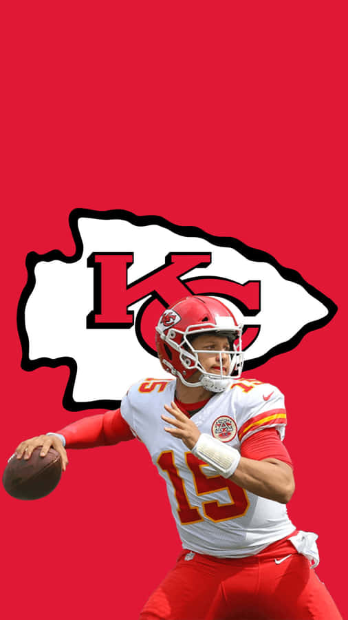 Kansas Chiefs Football Player Throwing A Ball Wallpaper