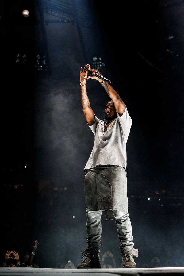 Kanye West All Grey Shirt Wallpaper