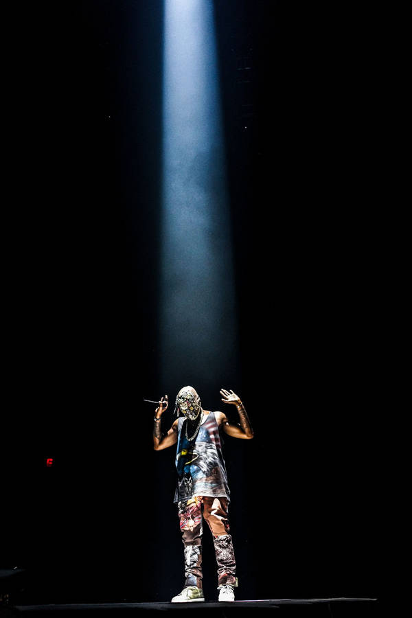 Kanye West Under Blessed Light Wallpaper