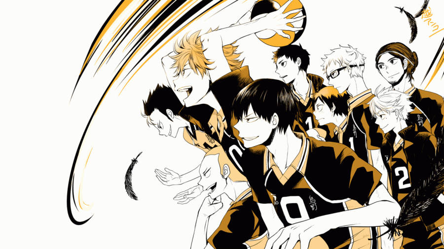 Karasuno Advancing Haikyuu Aesthetic Wallpaper