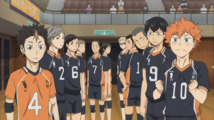 Karasuno In Court Haikyuu Desktop Wallpaper