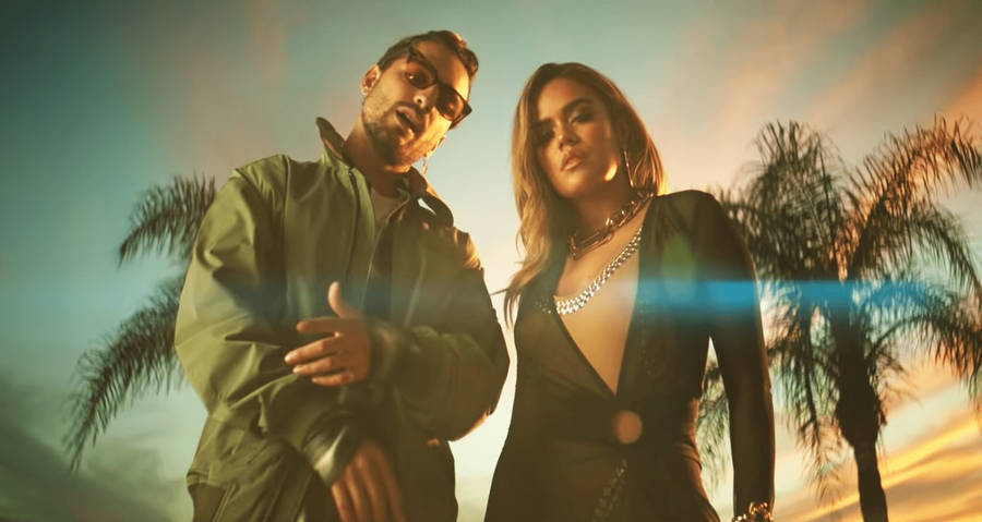 Karol G And Anuel Aa Wallpaper