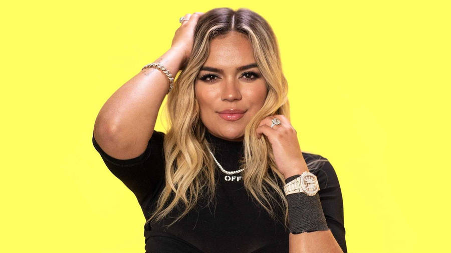 Karol G At Genius Channel Wallpaper