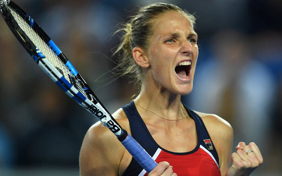 Karolina Pliskova Screaming Wallpaper