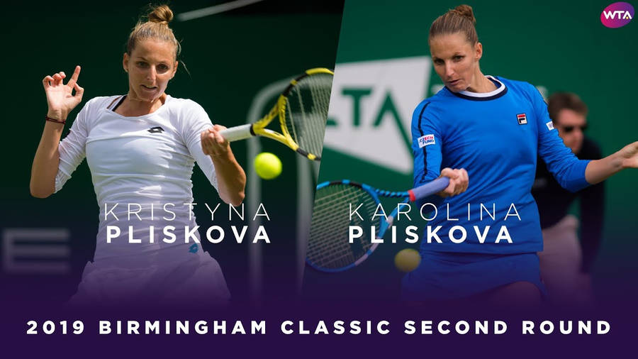 Karolina Pliskova Vs Kristyna Pliskova Wallpaper