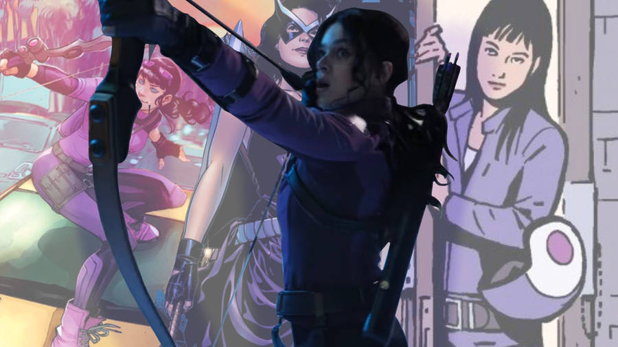 Kate Bishop Marvel Hawkeye Montage Wallpaper