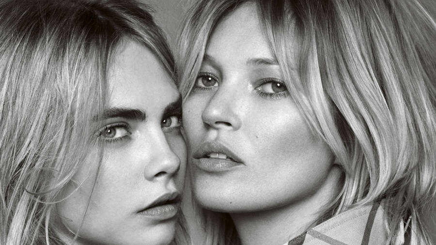 Kate Moss And Cara Delevingne Wallpaper