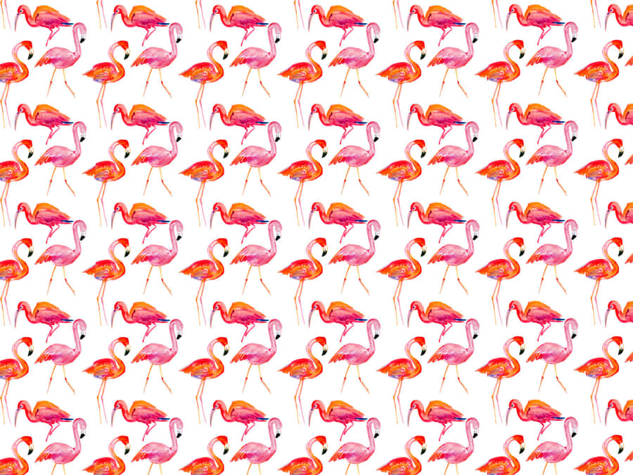 Kate Spade Desktop Flamingo Pattern Wallpaper