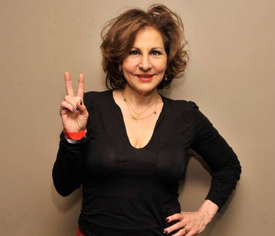 Kathy Najimy Peace Sign Wallpaper