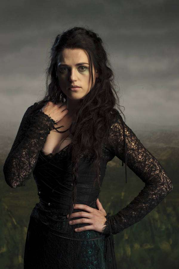 Katie Mcgrath In Lace Dress Wallpaper