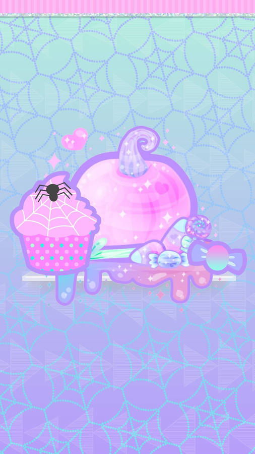 Kawaii Halloween Sweets Wallpaper