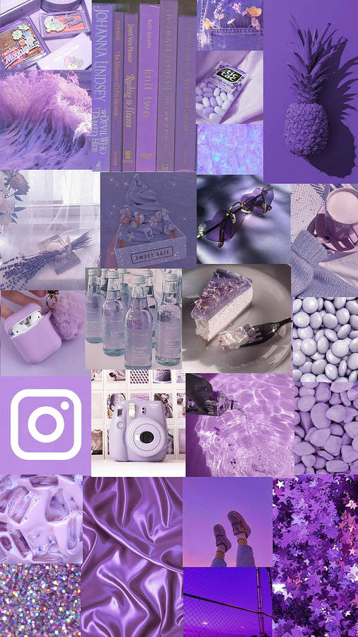 Kawaii Purple Aesthetic Lifestyle Wallpaper