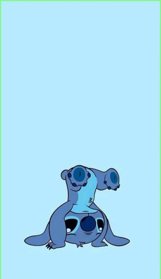 Kawaii Stitch Handstand Wallpaper