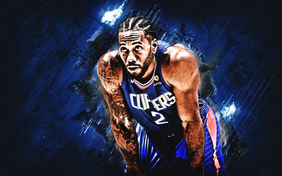 Kawhi Leonard Grazed Fanart Wallpaper