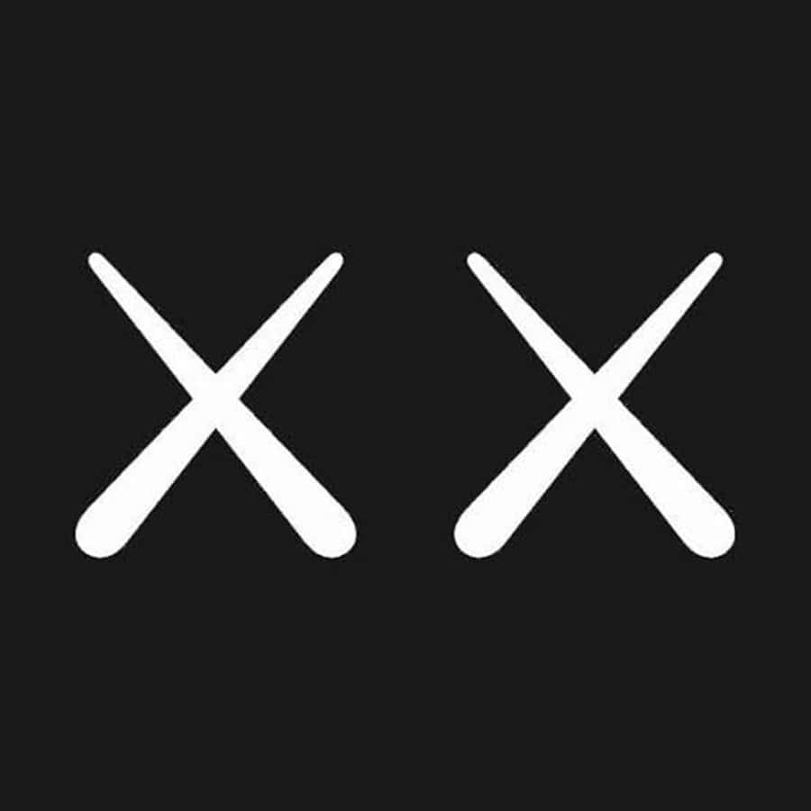 Kaws Eyes Black And White Wallpaper