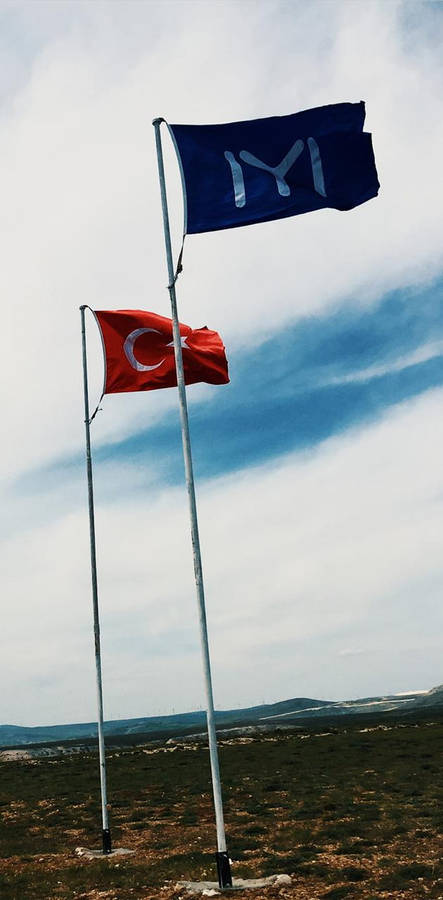 Kayi Tribe And Turkey Flags Wallpaper