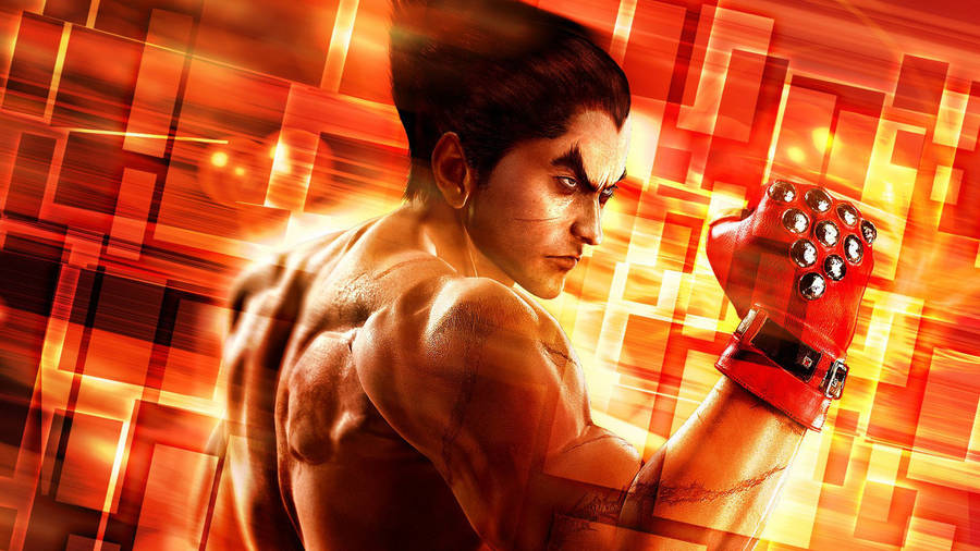 Kazuya Mishima Digital Square Pattern Wallpaper