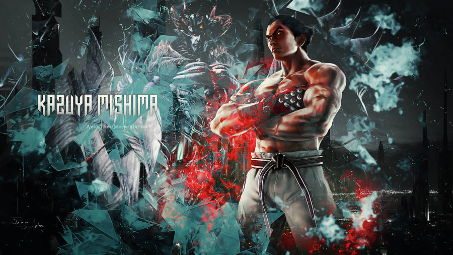 Kazuya Mishima Fan Art Cover Wallpaper