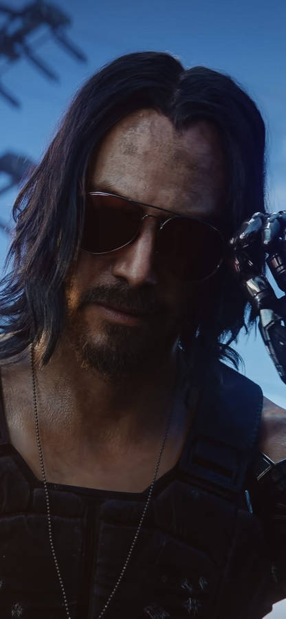 Keanu Reeves Cyberpunk 2077 Portrait Wallpaper