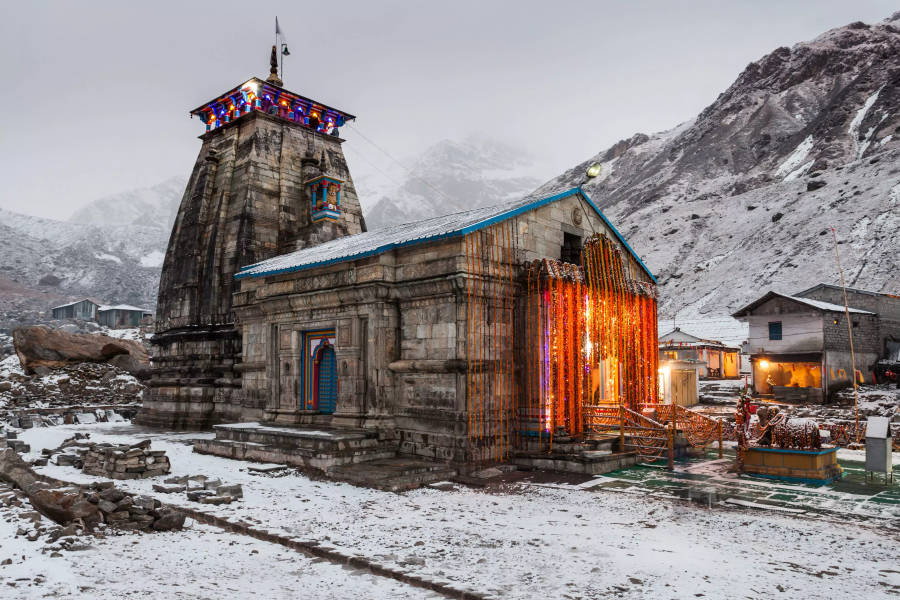 Kedarnath Temple Left Side 4k Wallpaper