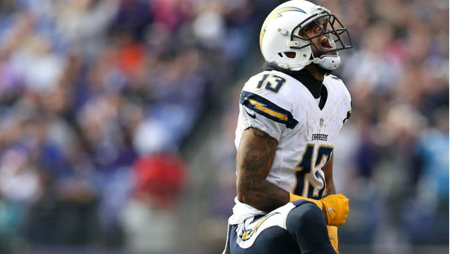 Keenan Allen Screaming Victory Wallpaper