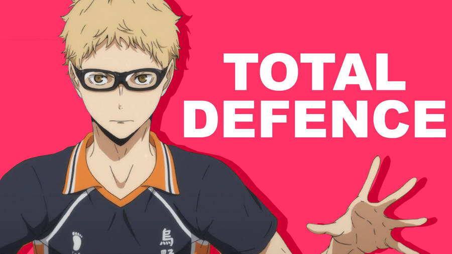 Kei Tsukishima Total Defense Wallpaper