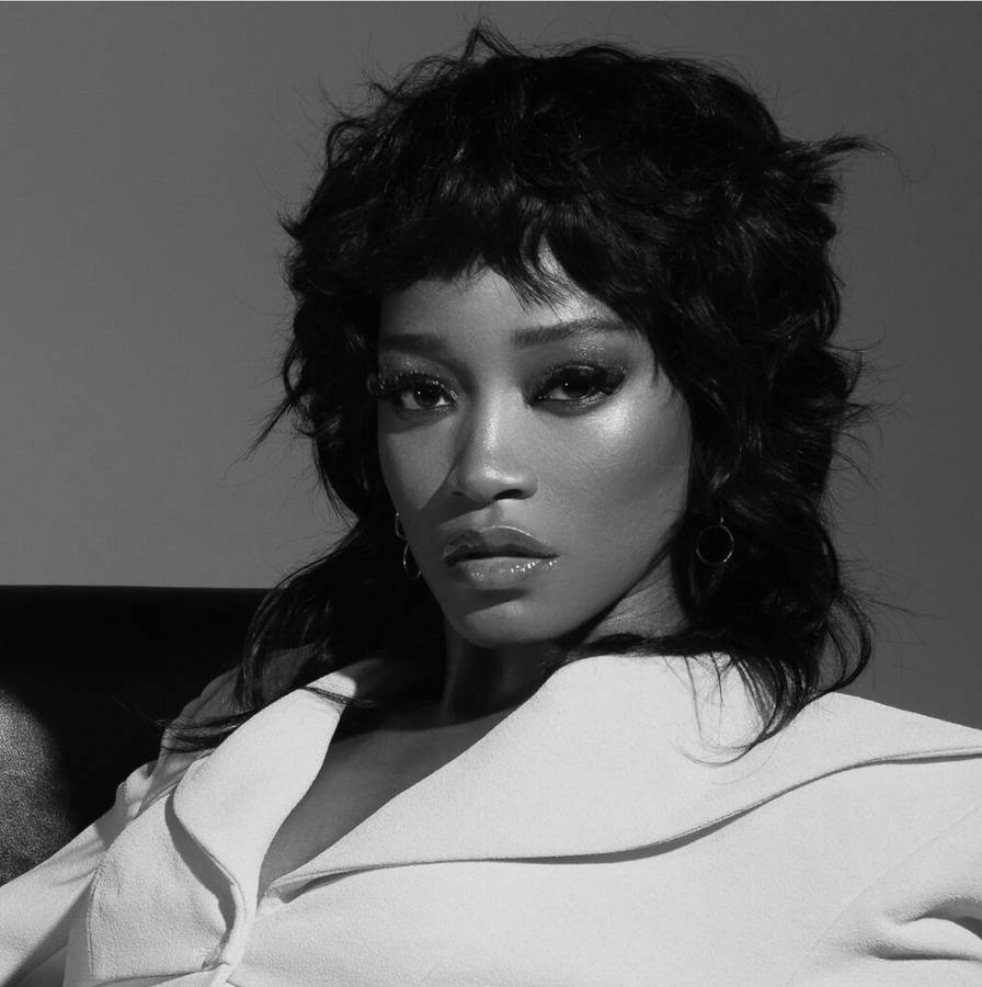 Keke Palmer Black And White Wallpaper